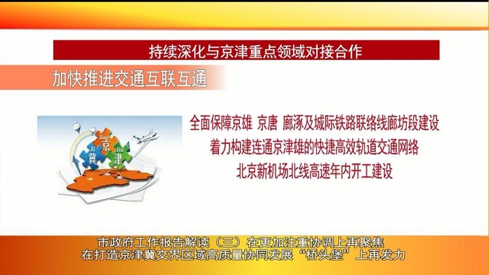 廊坊广电头条|市政府工作报告解读在更加注重协调上再聚焦 在打造