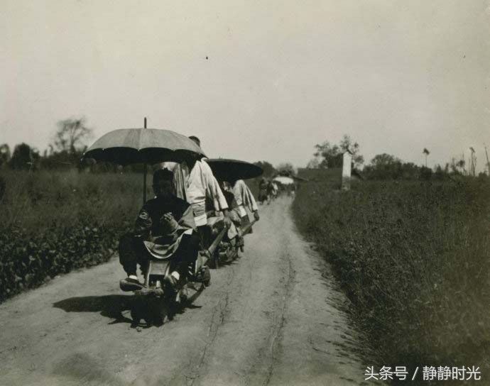 老照片，1909年的四川都江堰市，看时代变迁