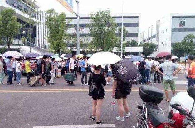 近日某小电子厂只招学生工,工学交替的学生全