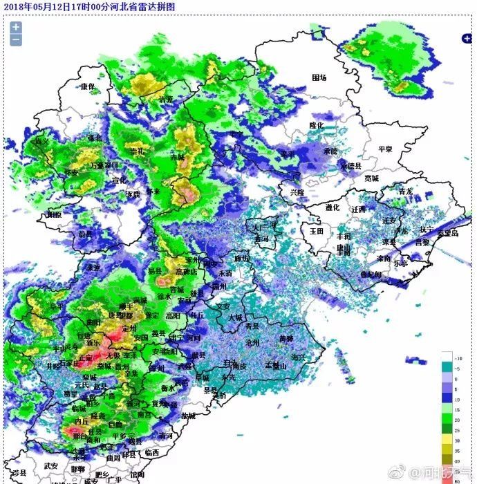 石家庄雷电+大风+冰雹三预警!今夜，河北6市仍有强对流天气!