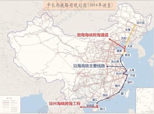 我国规划沿海高铁，从东北到海南一路贯通，连接11省区市