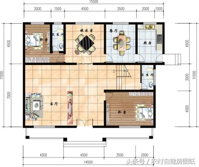 6款农村别墅设计图，带独立厨房有柴火灶，开春建房不用愁了