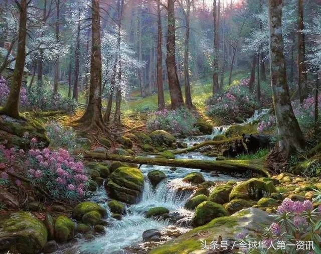 30张超美的美国风光油画