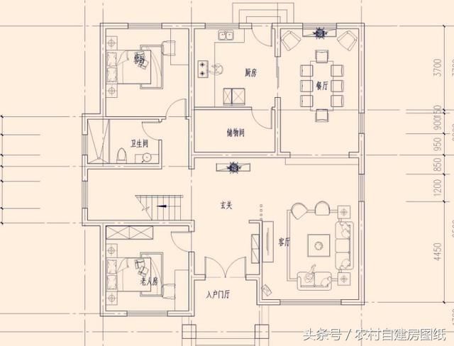 10款二层农村自建房图纸，2款带土灶，3款带车库，7款带堂屋