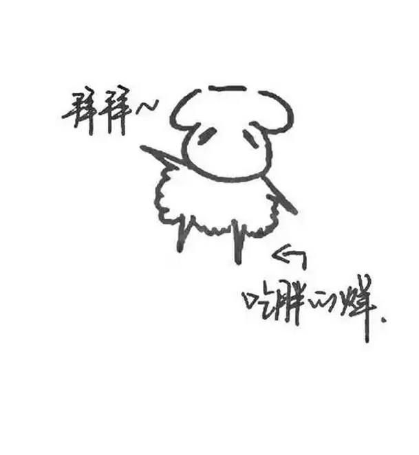 哈哈哈易烊千玺亲手画的表情太萌死群表情包主免图片