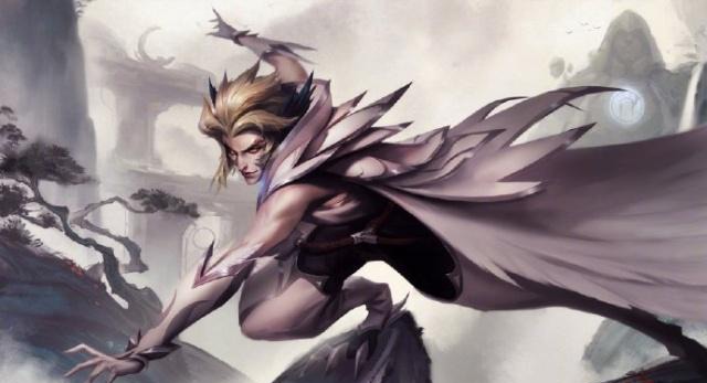 IG冠军皮肤原画特效曝光:黑翅膀的剑姬,白羽毛