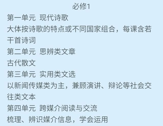 2018高中新教材在秋季启用,语文必修课大改动