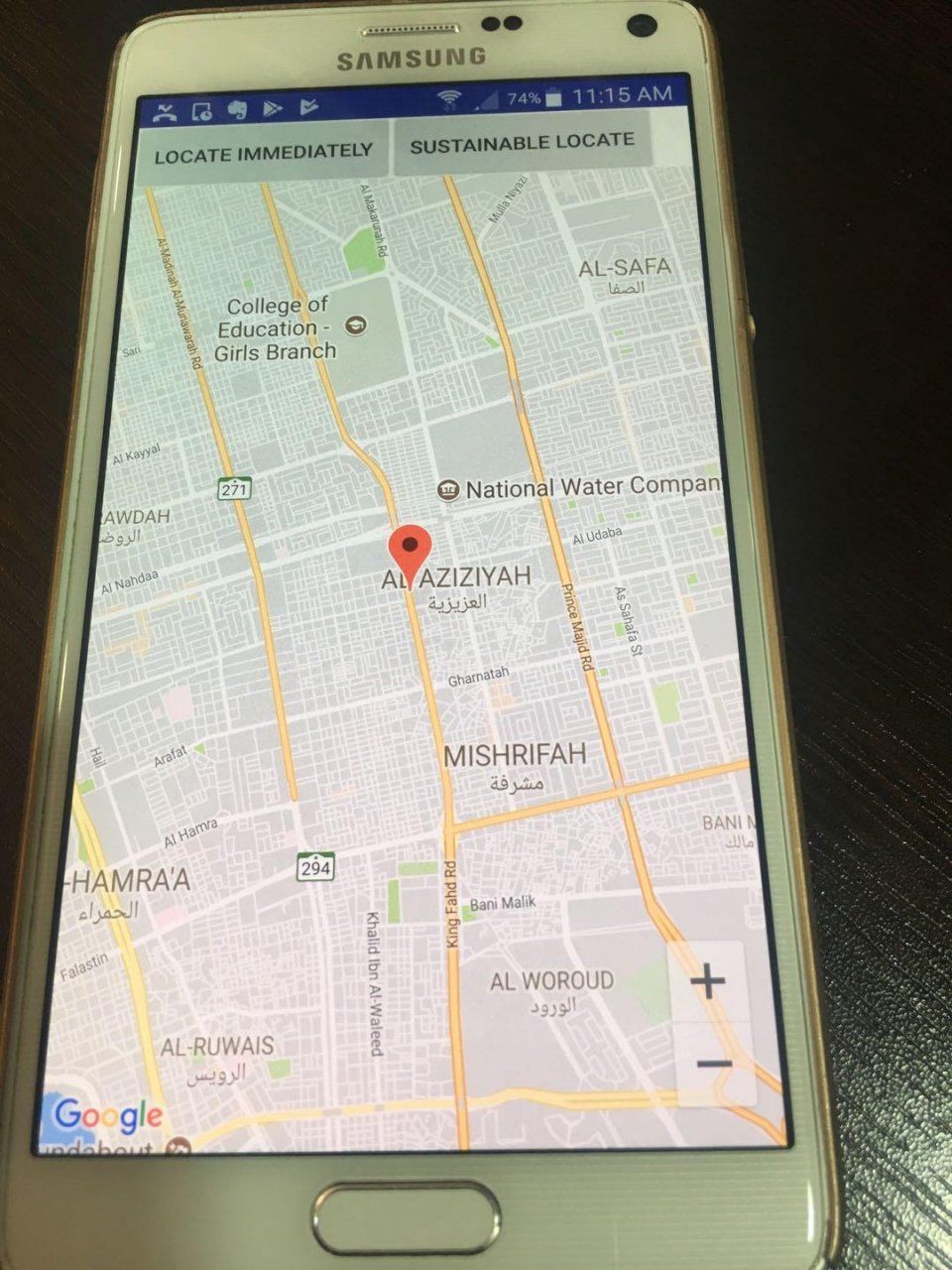 项目记录--为沙特客户Android开发Google地图