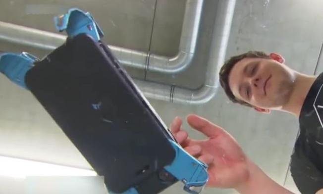 大学生发明了防摔手机壳,掉落时可以瞬间反应