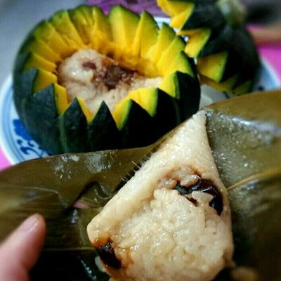 南瓜枸杞红枣糯米盅
