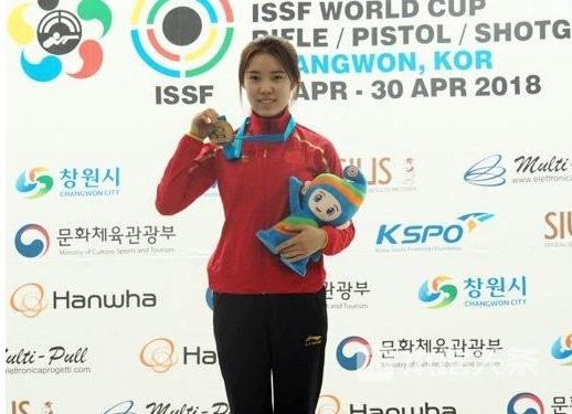临汾市射击小将赵若竹获得2018年世界杯韩国