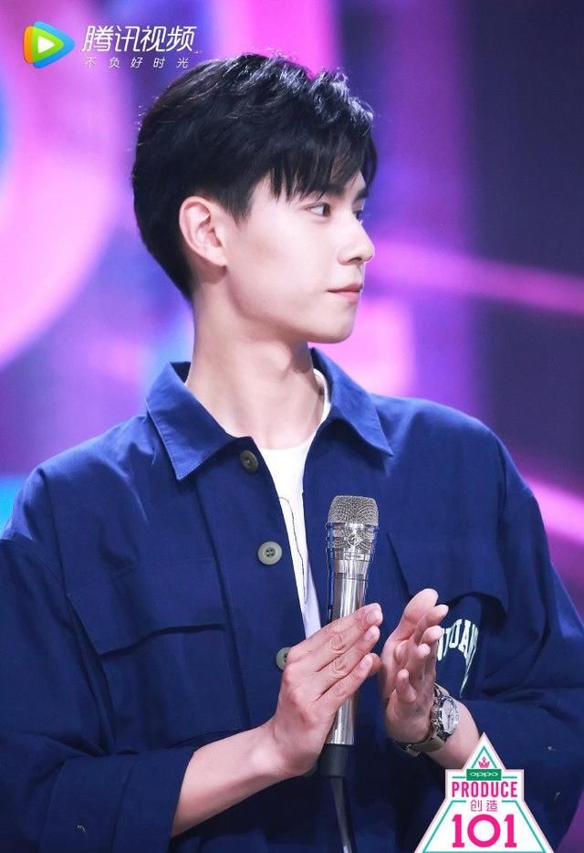 胡一天熊梓淇《创造101》助演现场照帅气迷人