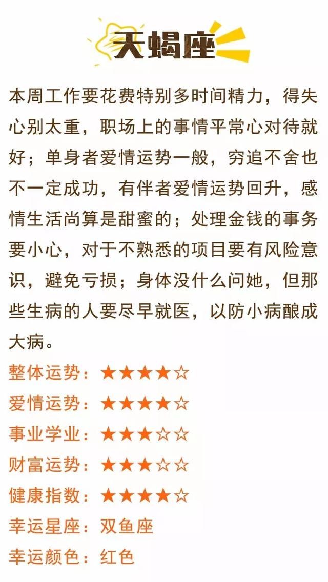 必看!星座屋12星座一周运势