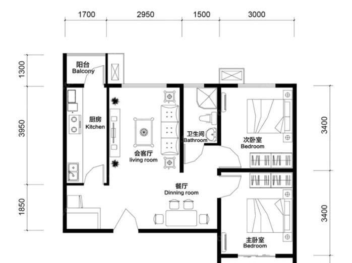 燕郊43-130平方米户型