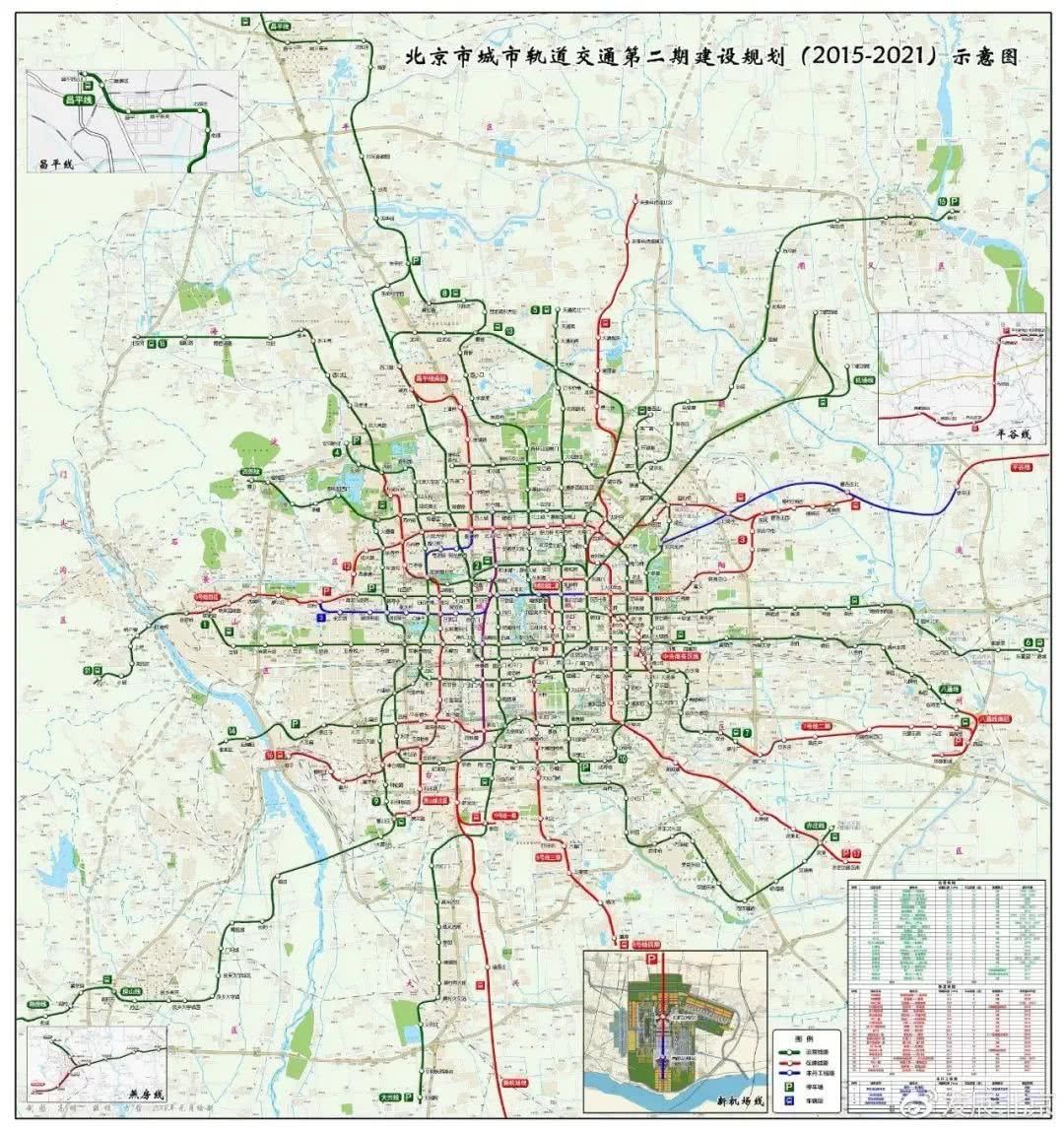 北京城里的那点事:北京2021年地铁规划全图公布!_【快资讯】