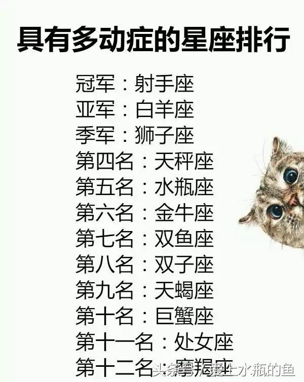 12星座童年时的梦想，最喜欢什么样的人，多动症排行，心是什么