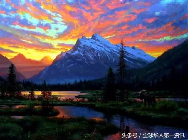 30张超美的美国风光油画