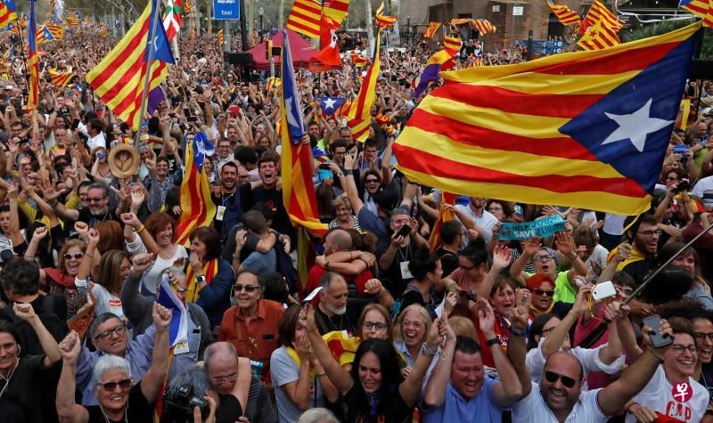 欧洲分离主义地图:加泰罗尼亚独立成功,将引无