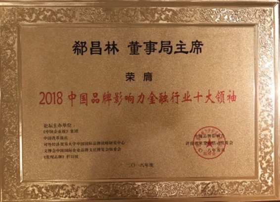 中国荣膺2018中国品牌影响力十大社会责任典