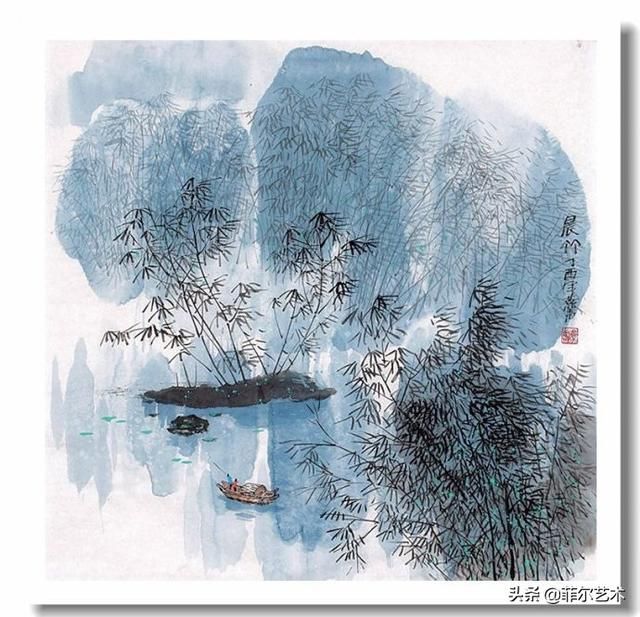 下笔如刀 -- 中国画家刘燕声写意山水画作品赏