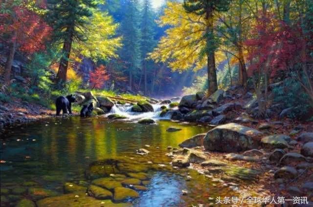 30张超美的美国风光油画