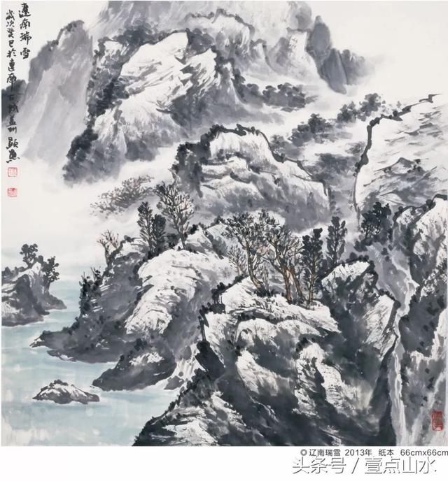 高显惠国画山水作品欣赏