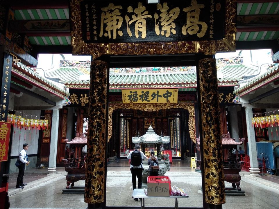 胡志明一座257年的中华天后庙，被评为越南国家级历史文化古迹