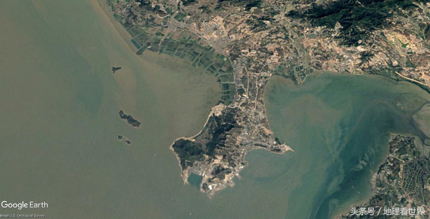 1979-2017年透过卫星地图看深圳南山区伟大的
