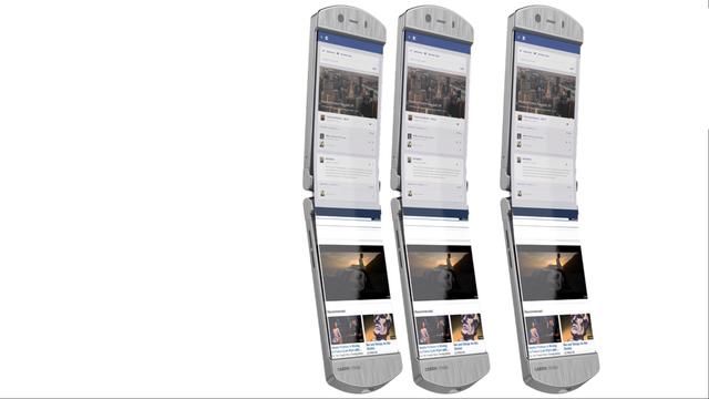 摩托罗拉折叠概念新机:双屏设计+骁龙730+40