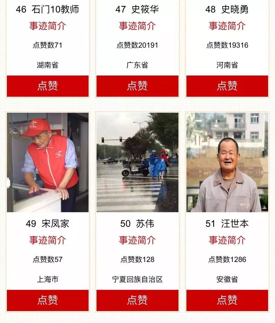 中国好人榜点赞评议-中国文明网