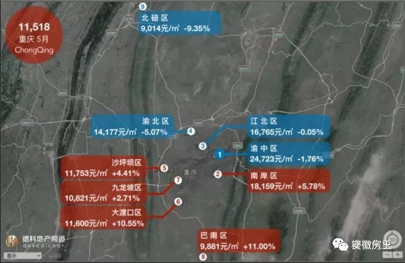 揭秘!合肥均价究竟多少?全国18座热门城市房价地图5月新鲜出炉，