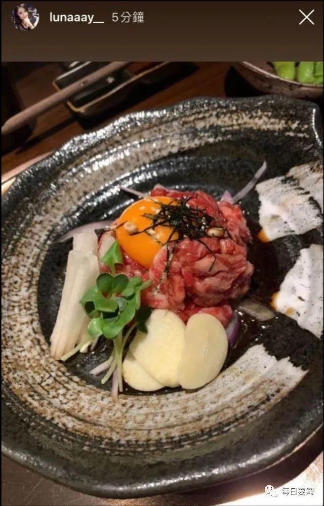 沉寂2个月晒高级餐吃生牛肉·潘玮柏娇妻破怀孕传闻
