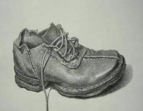 休闲鞋素描画步骤画法