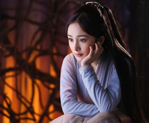 古装托腮美女 赵丽颖可爱,杨幂仙气