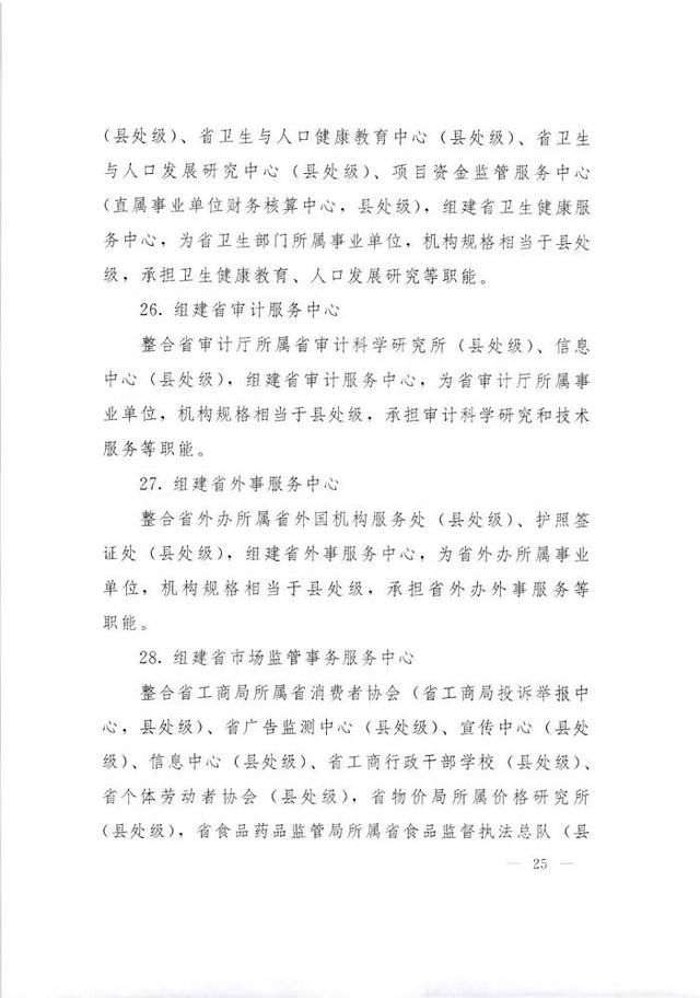 事业单位改革方案来了！组建市场监管事务服务中心