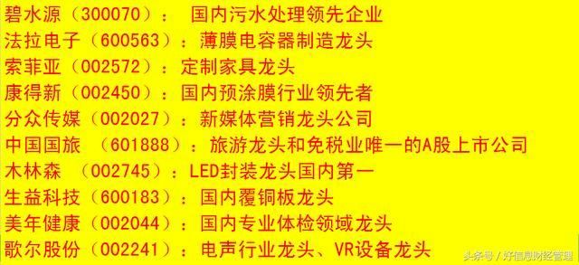 2018行业龙头股一览表,不管多忙,想赚钱都得看