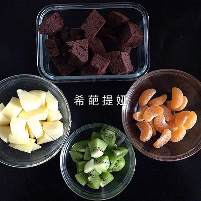 水果巧克力蛋糕串