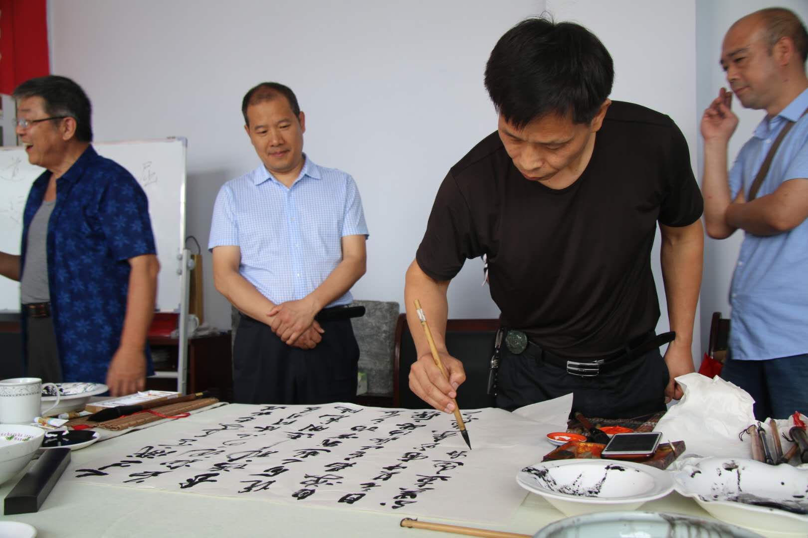 河南省范蠡文化研究院庆七一书画笔会