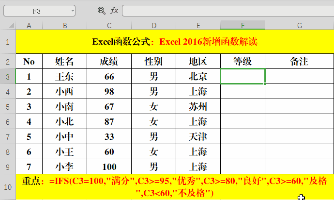 7个Excel2016新增函数实用技巧,掌握一半的都