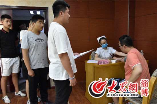 淄博市七院顺利完成科苑办事处2018年征兵体