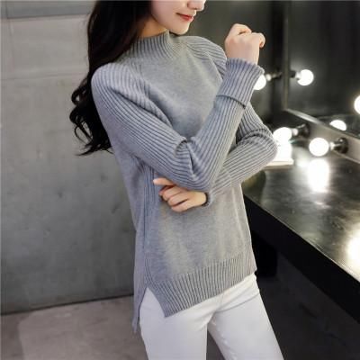 2017秋季新款女装,长袖网纱蕾丝针织衫,宽松显