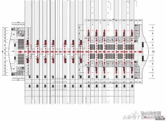 据介绍,徐州东站东侧新站房建成后, 既有 京沪场进站天桥向东延长与