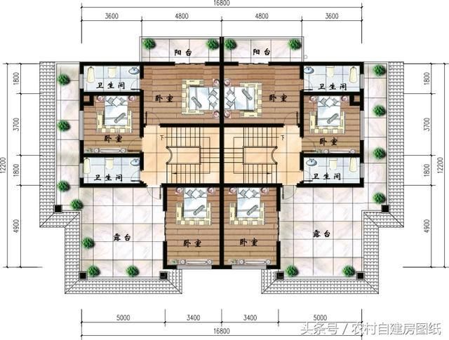 10款户型图纸堂屋别墅,3款带双拼,4套28万,建兄弟图红树林别墅图片