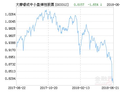 大摩睿成中小盘弹性股票净值下跌1.65% 请保