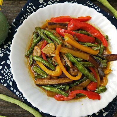 #精品豆角挑战赛#菜谱汁烧面馆蚝油陈克明中华挂茄子图片