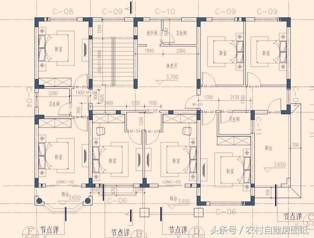 10款二层农村自建房图纸，2款带土灶，3款带车库，7款带堂屋