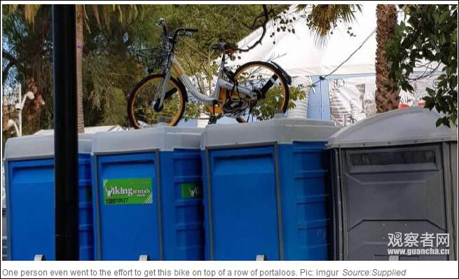 悉尼大量共享单车遭遗弃 政府:若继续,将对运营