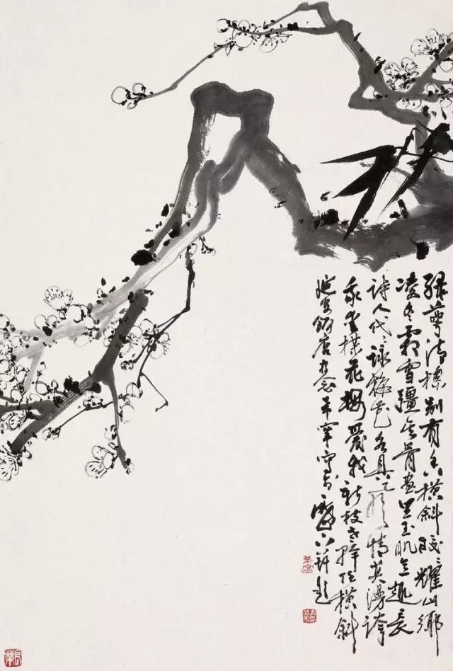 于希宁画梅作品欣赏