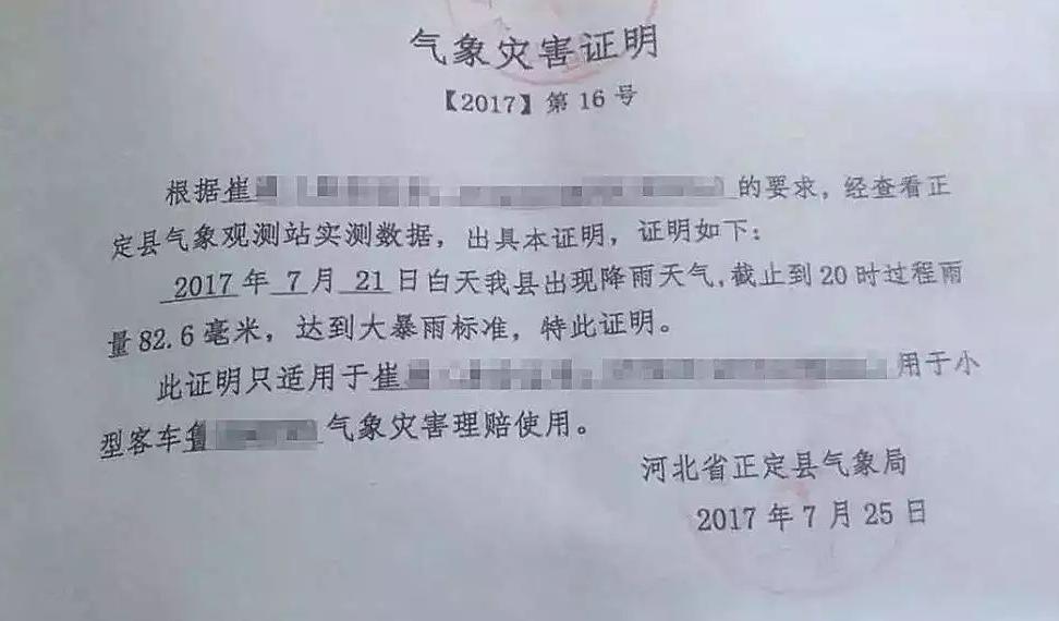 自然灾害买什么车险 自然灾害车险理赔证明