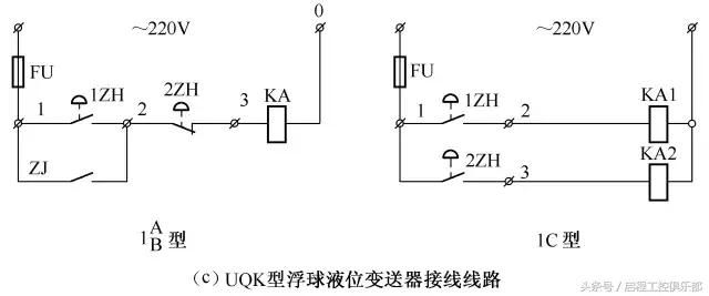 uqk型液位變送器舊型號gsk接線電路